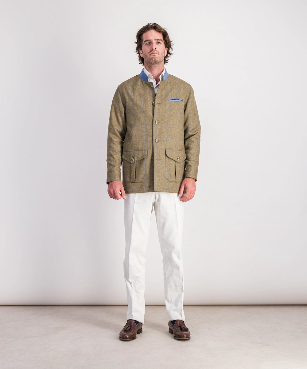 Sheppard & Jones, veste en tweed à carreaux Glencheck – Harris Tweed Shop Sheppard & Jones, veste en tweed à carreaux Glencheck – Harris Tweed Shop