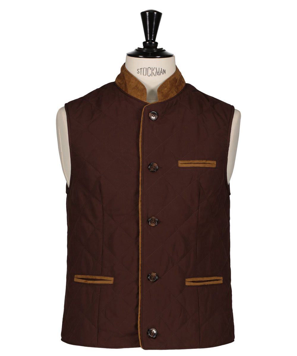 Gilet matelassé marron Berteil