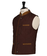 Gilet matelassé marron Berteil
