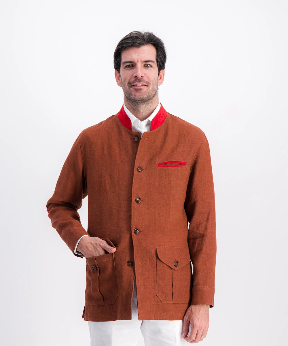 Veste 100% Lin inspirée des vestes autrichiennes