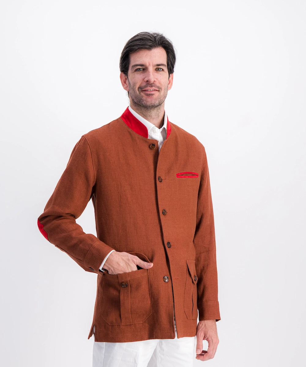 Veste 100% Lin inspirée des vestes autrichiennes