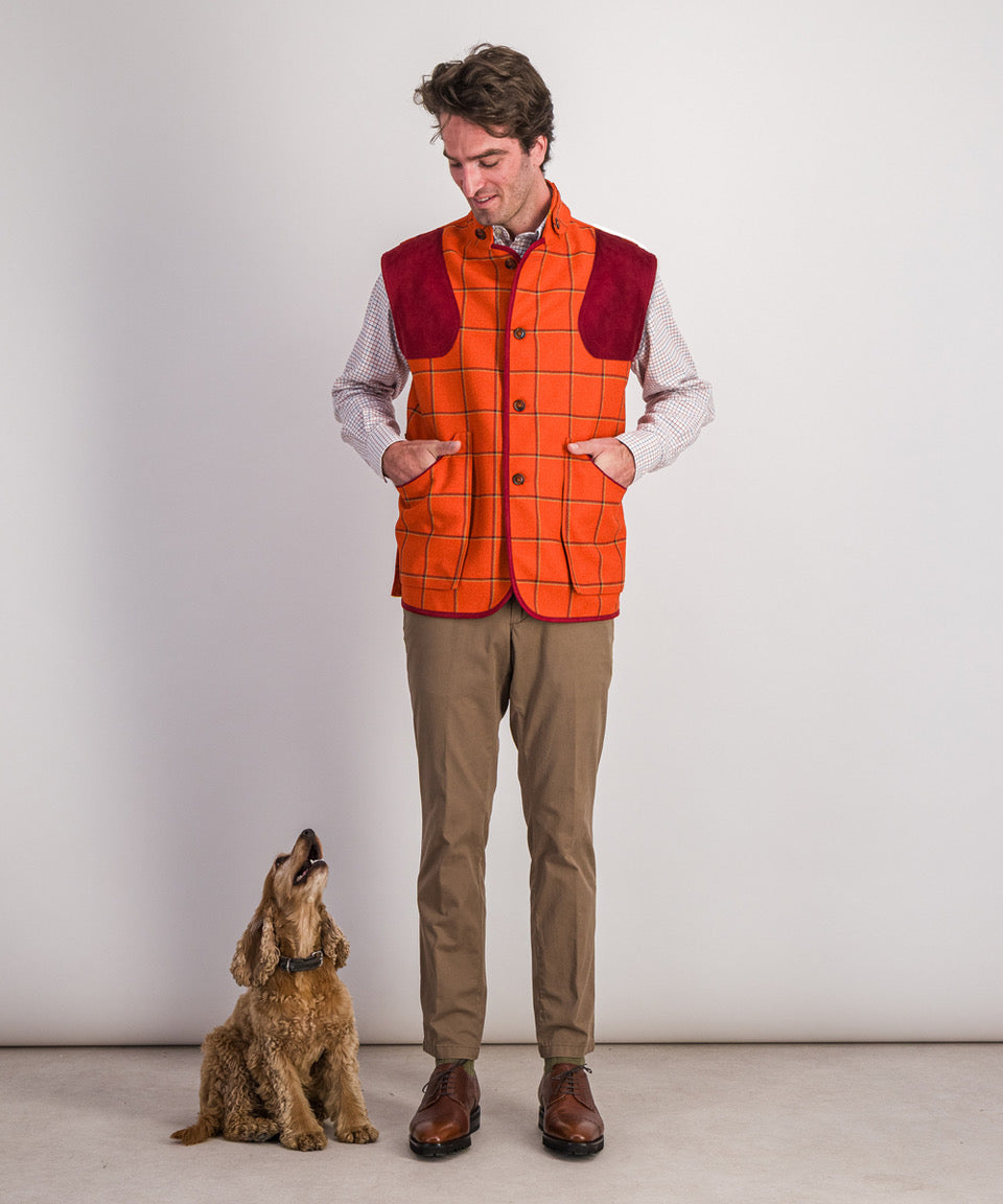Veste De Chasse English Utopia Homme – Taille M, Marron, Coton, Neuve