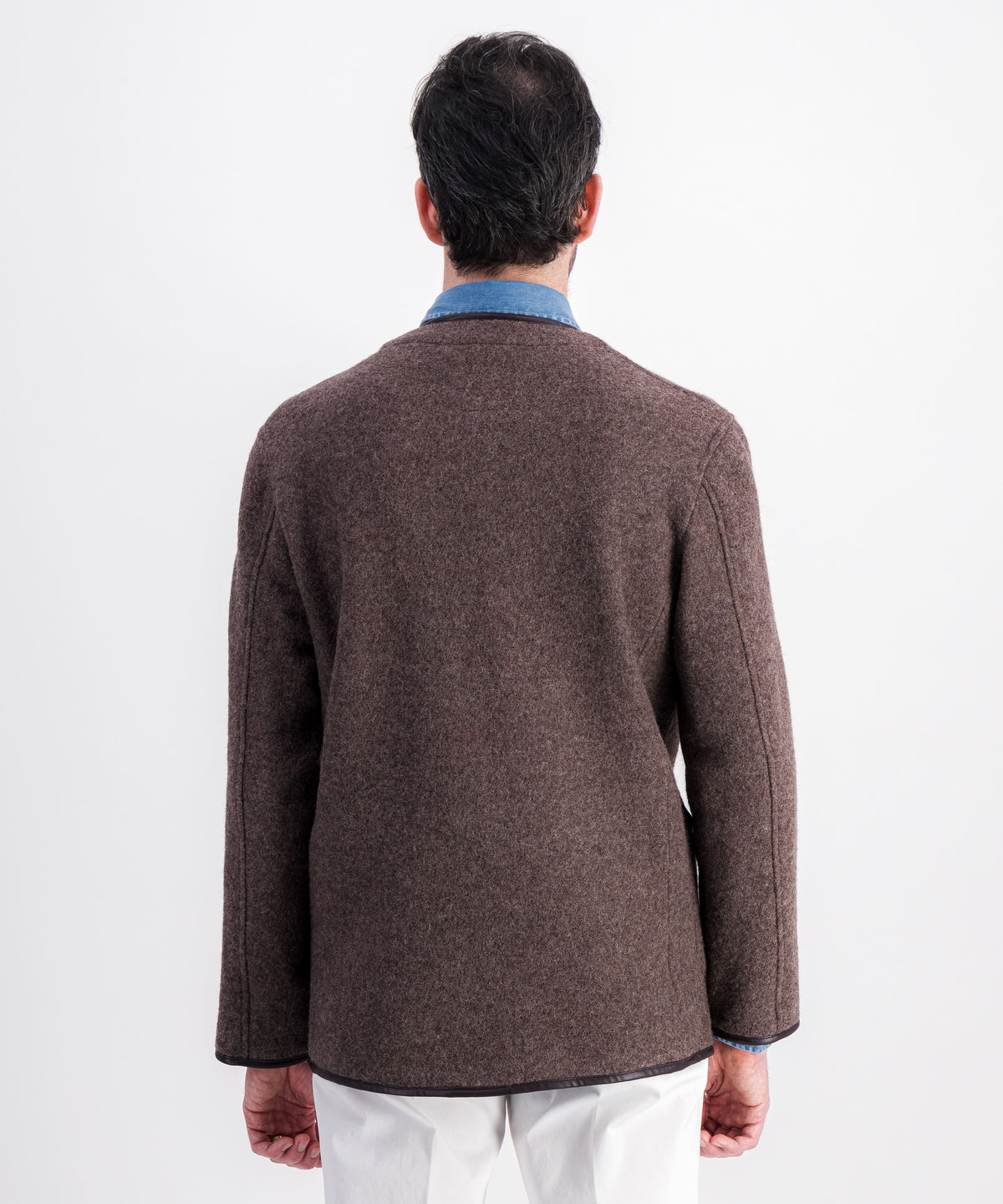Veste inspirée de la canadienne de longueur ¾ en laine