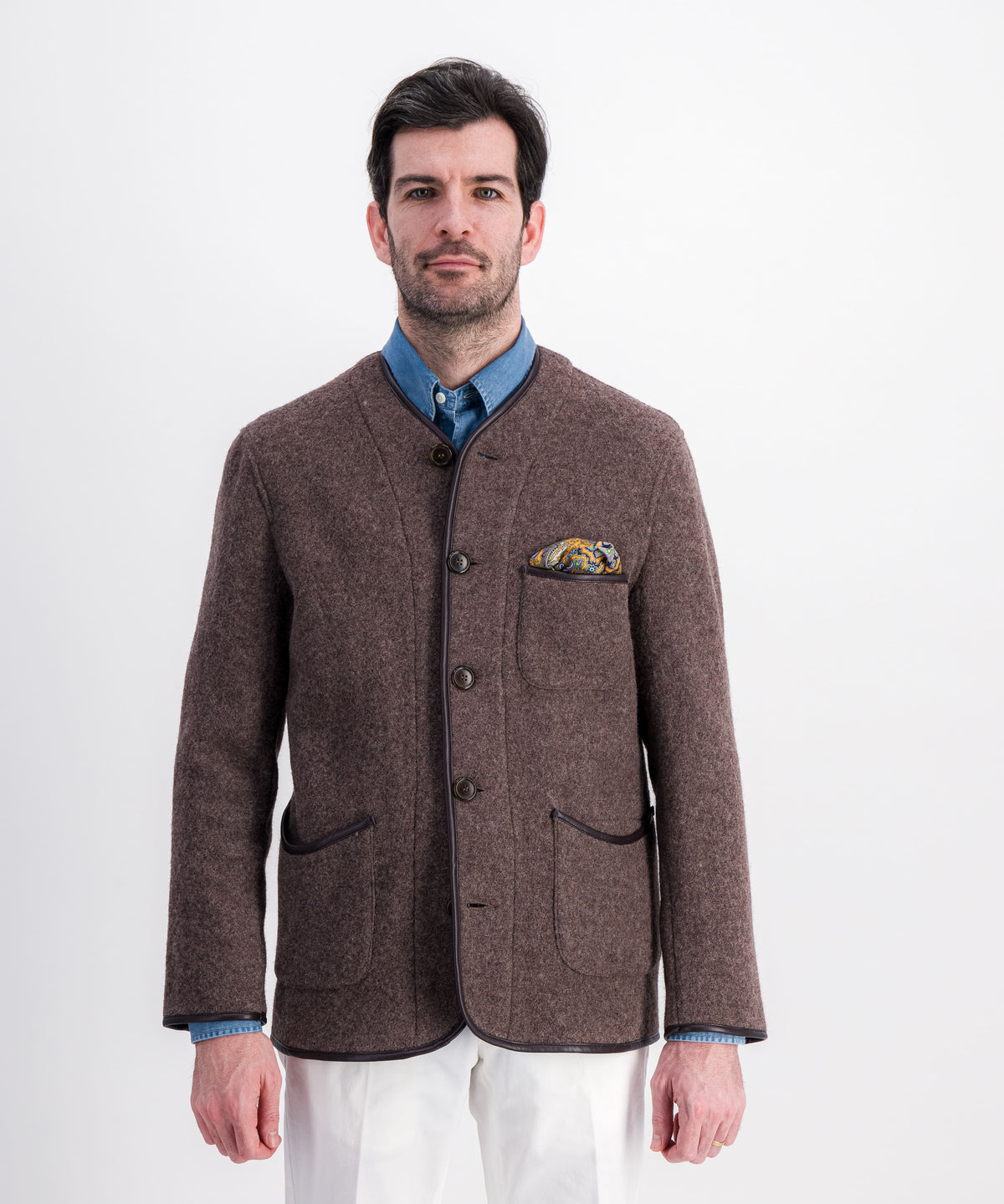 Veste inspirée de la canadienne de longueur ¾ en laine