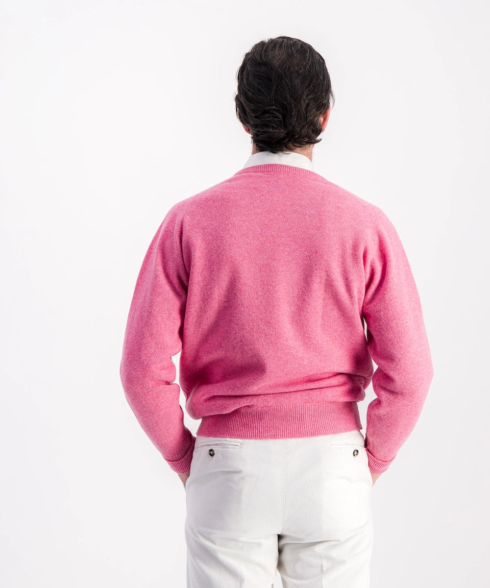 Pull col V 100% laine d'agneau