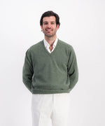 Pull col V 100% laine d'agneau