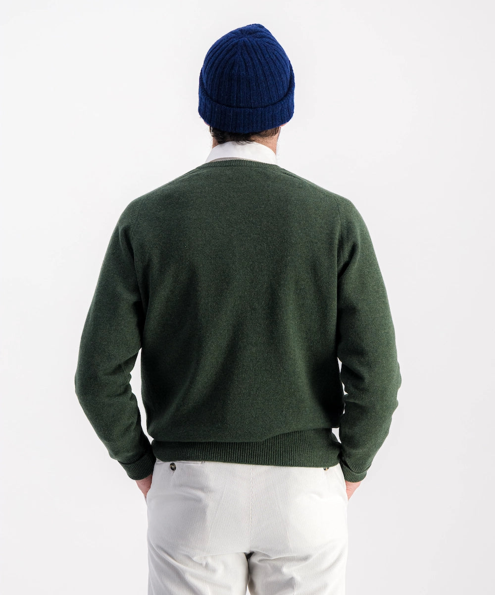 Pull col V 100% laine d'agneau