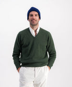 Pull col V 100% laine d'agneau