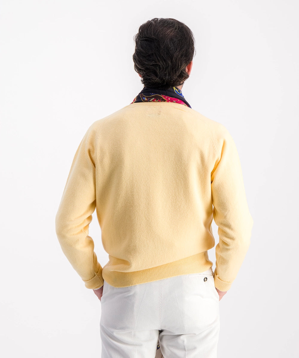 Pull col V 100% laine d'agneau