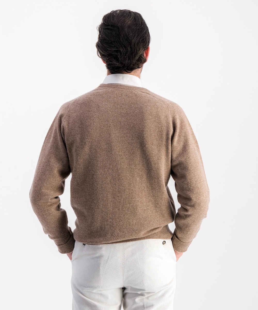 Pull col V 100% laine d'agneau
