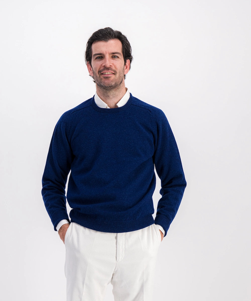 Pull col rond 100% laine d'agneau