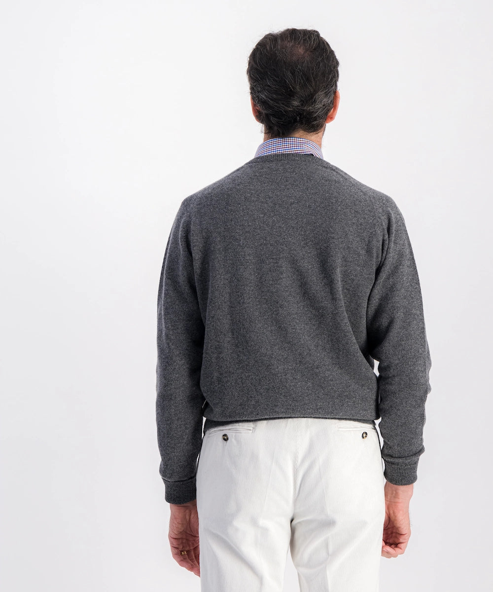 Pull col rond 100% laine d'agneau