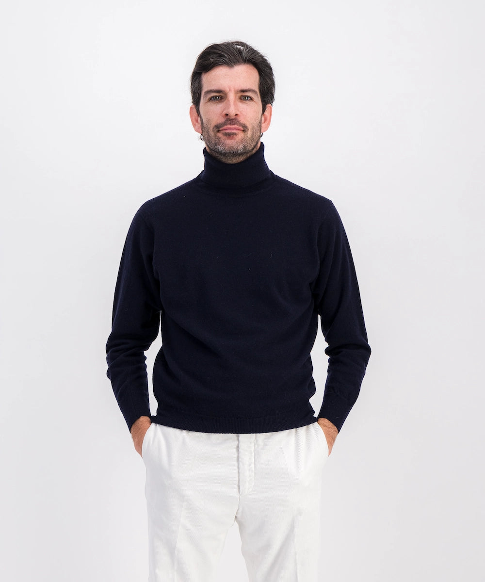 Pull Col Roulé 100% geelong (laine d'agneau 1ère tonte)
