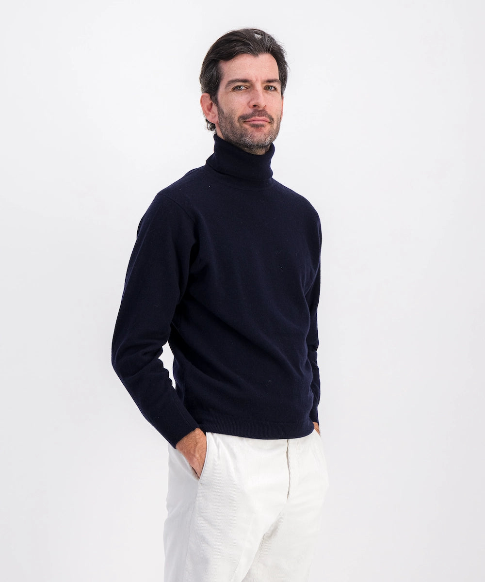Pull Col Roulé 100% geelong (laine d'agneau 1ère tonte)