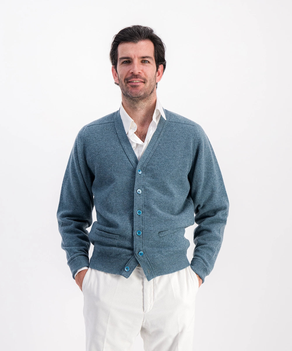 Cardigan 100% laine d'agneau