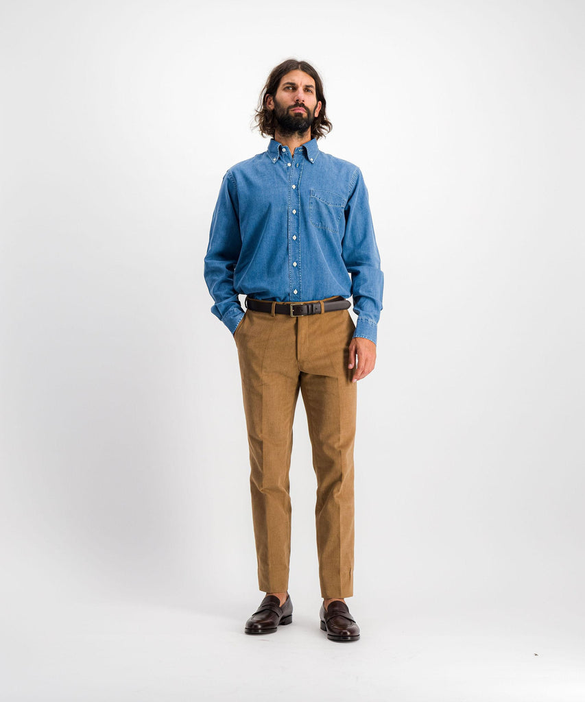Chemise Regular Col Boutonné Poignet Simple Berteil