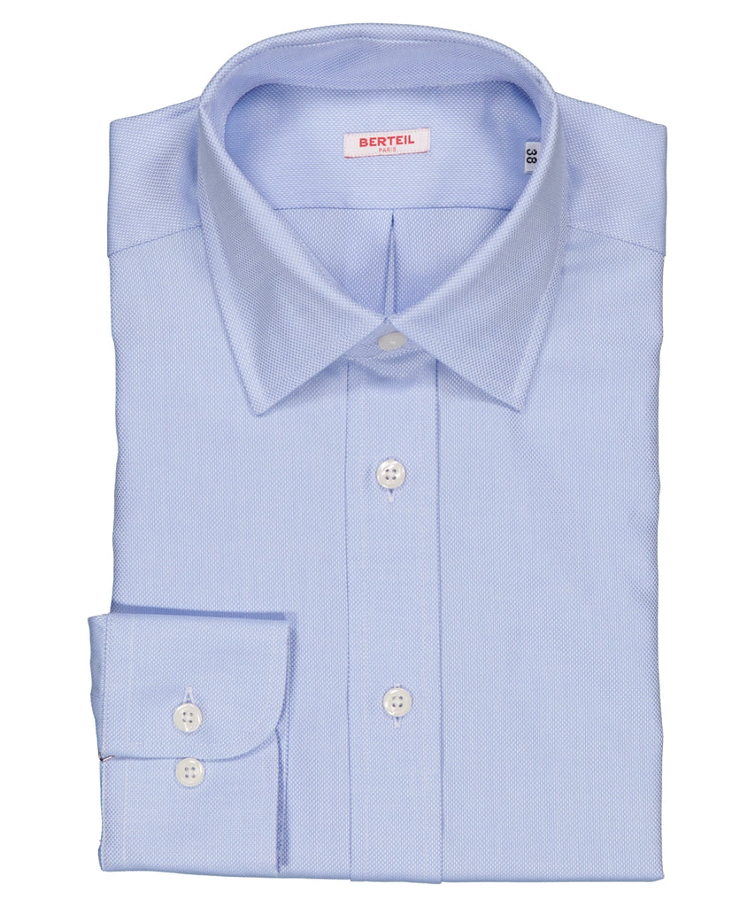 Chemise col ville avec poignets simples