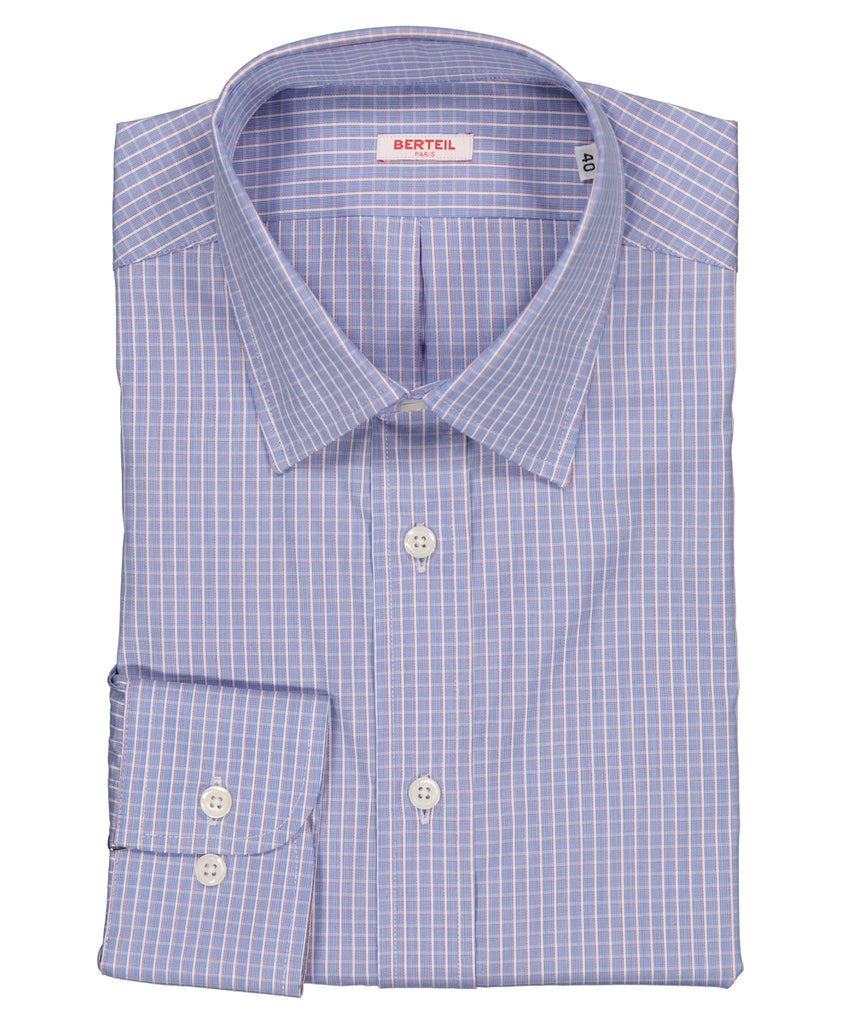 Chemise col ville avec poignets simples