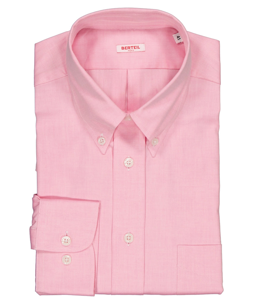 Chemise col boutonné poignets simples