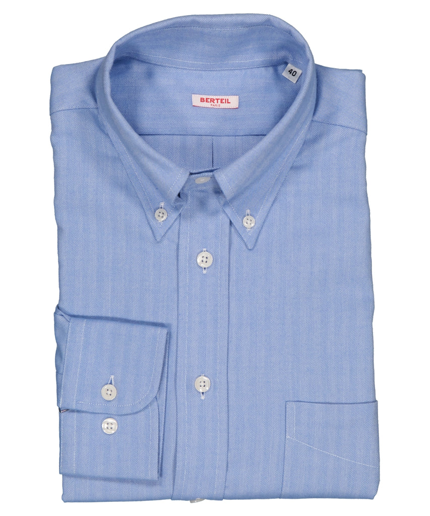 Chemise col boutonné poignets simples