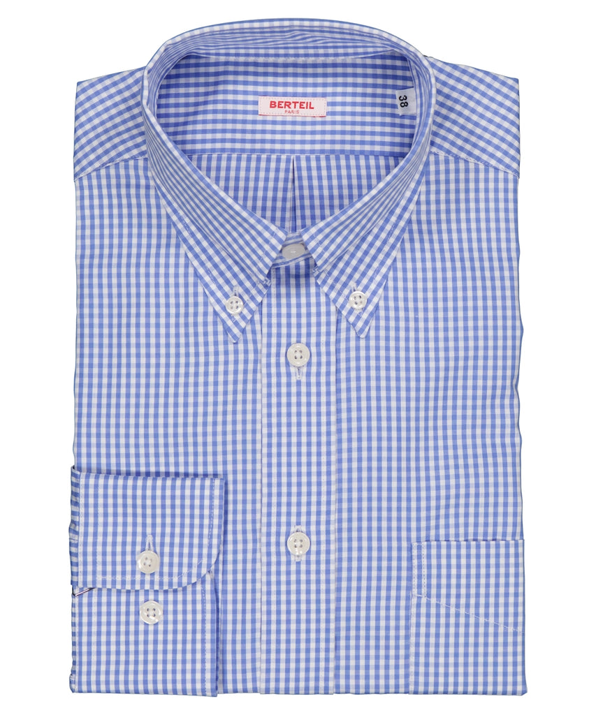 Chemise col boutonné et poignets simples