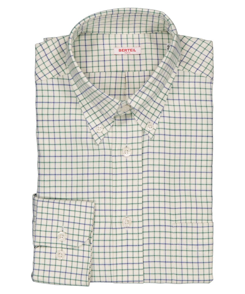 Chemise col boutonné et poignets simples