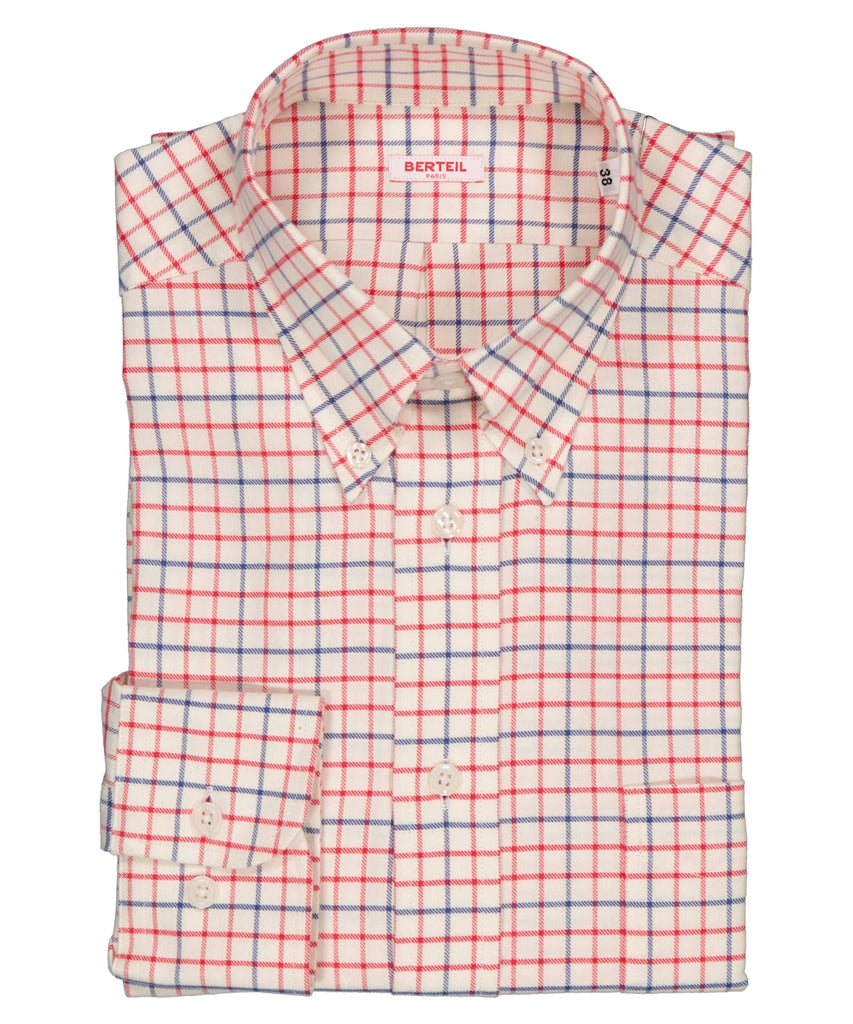 Chemise col boutonné poignets simple