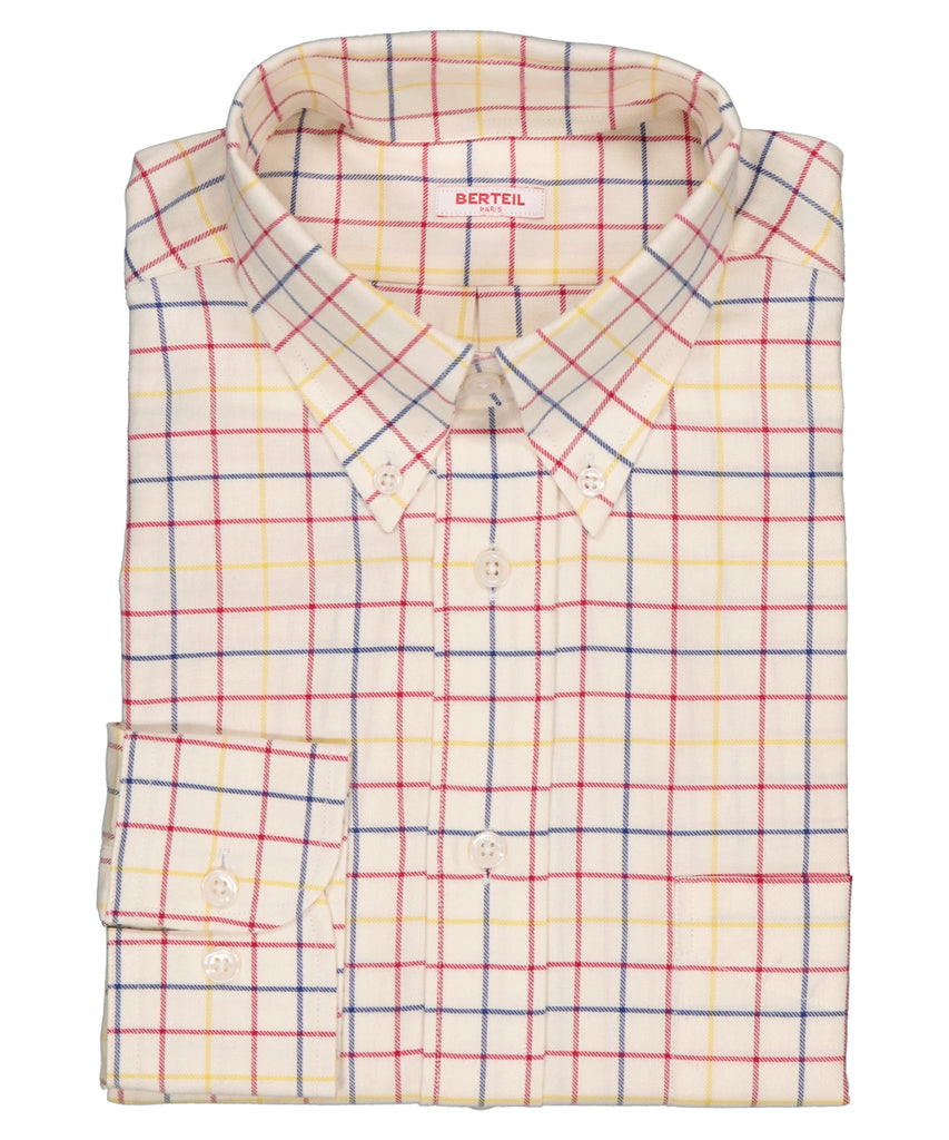 Chemise col boutonné poignets simple