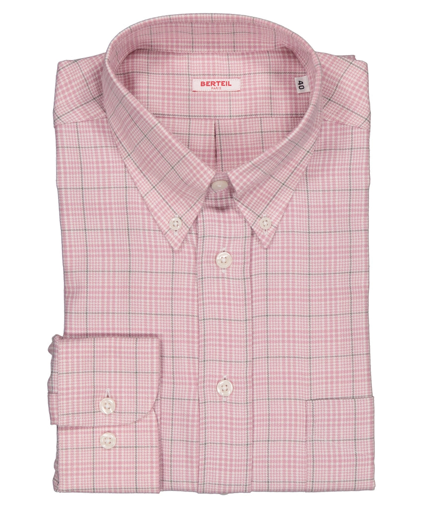 Chemise col boutonné poignets simple