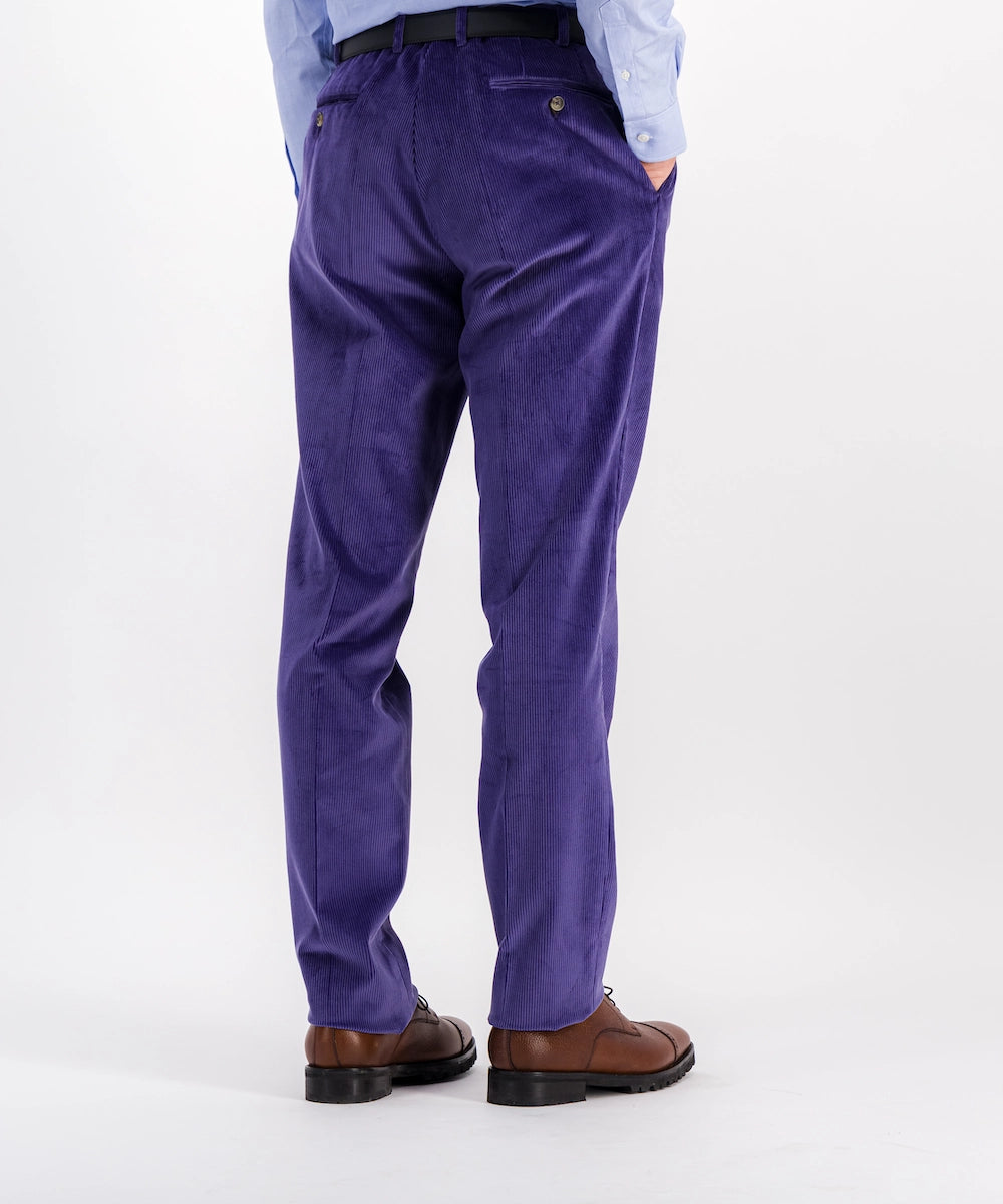 Pantalon en velours à moyennes côtes 