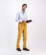 Pantalon en velours à moyennes côtes 