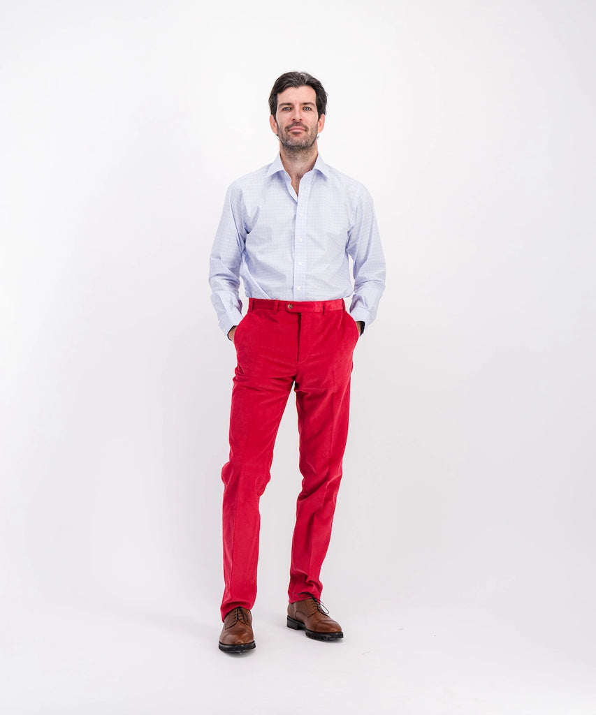 Pantalon en velours à fines côtes