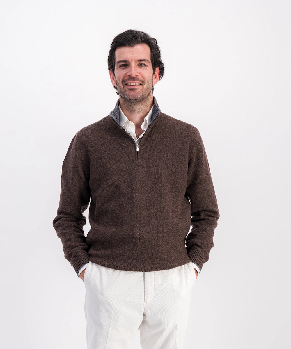 Pull col camionneur 100% Geelong (laine d'agneau 1ère tonte)