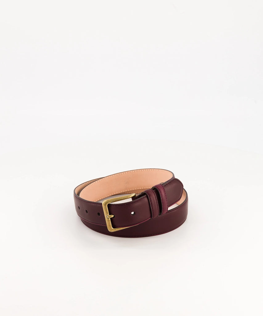 Ceinture en cuir et boucle en laiton