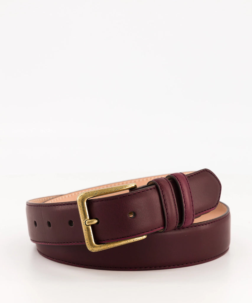 Ceinture en cuir et boucle en laiton