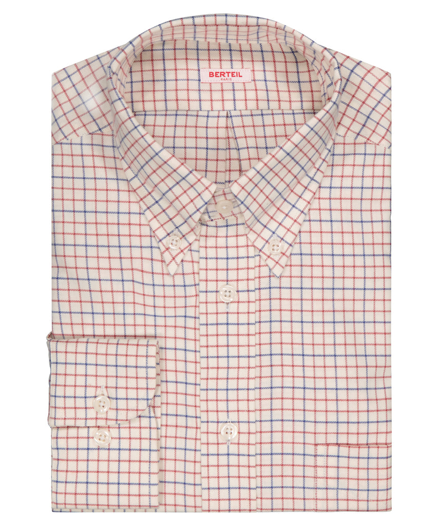 Chemise col boutonné et poignets simples