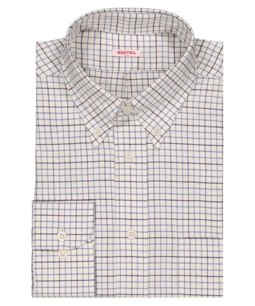 Chemise col boutonné et poignets simples