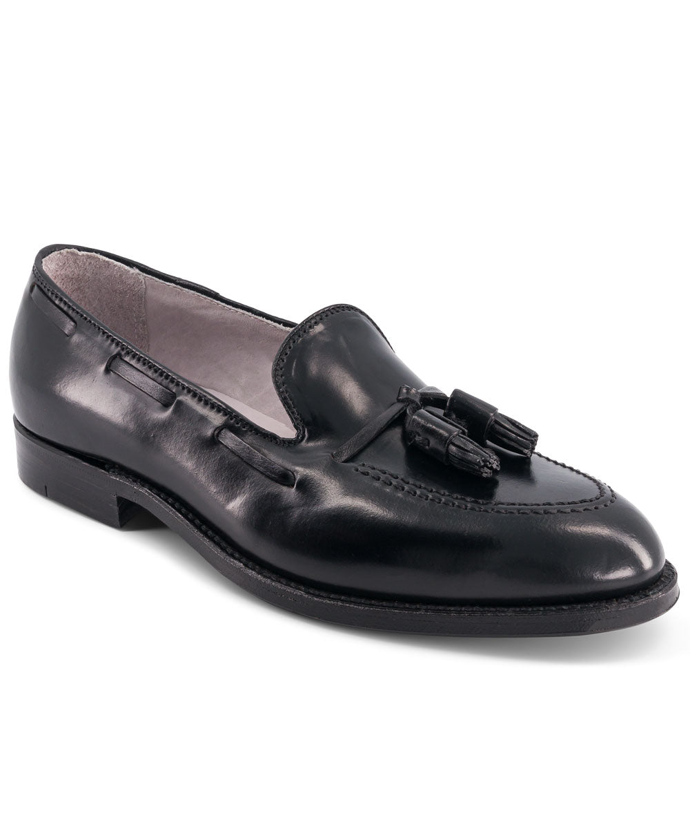 Alden - Mocassin en cuir à pampilles en cordovan