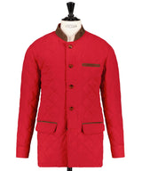 Red quilted Alexander jacket