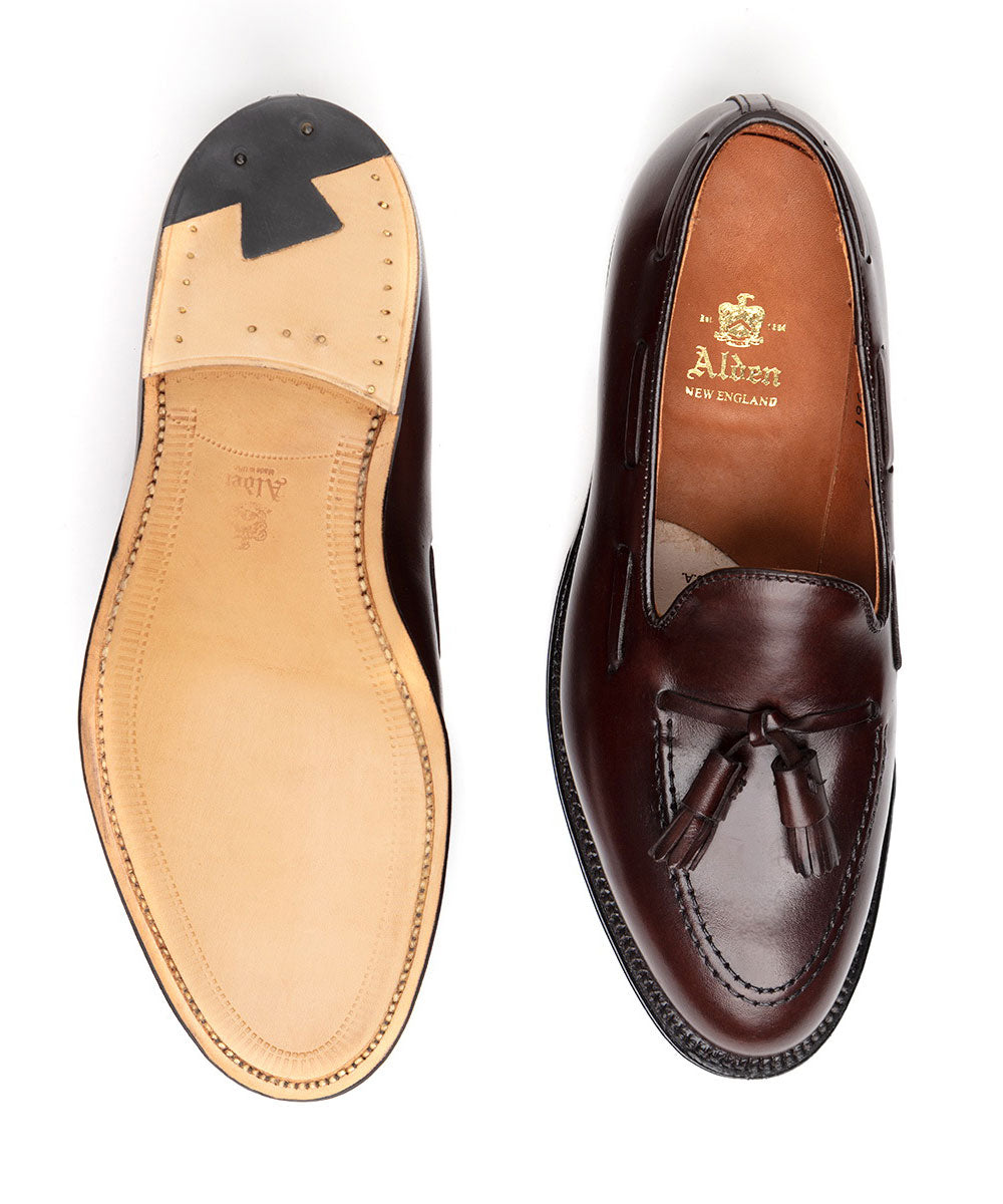 Alden - Mocassin à pampilles marron Berteil