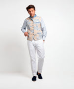 Gilet autrichien toile de Jouy