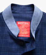 Veste alexander en laine bleu nuit 