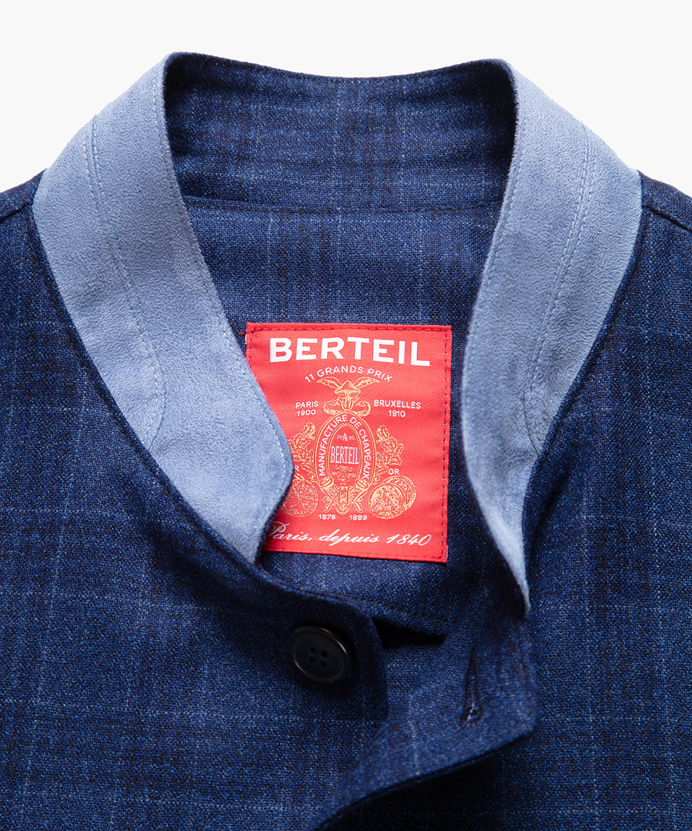 Veste alexander en laine bleu nuit 