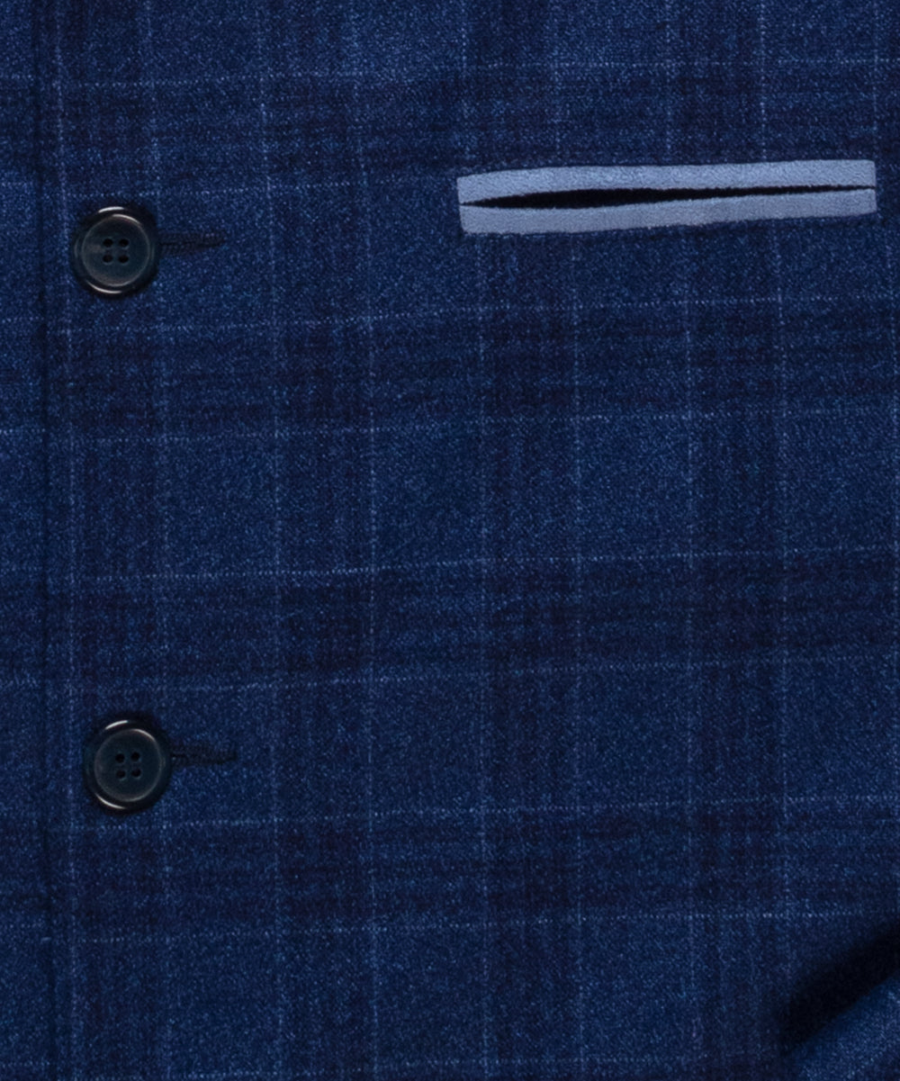 Veste alexander en laine bleu nuit 