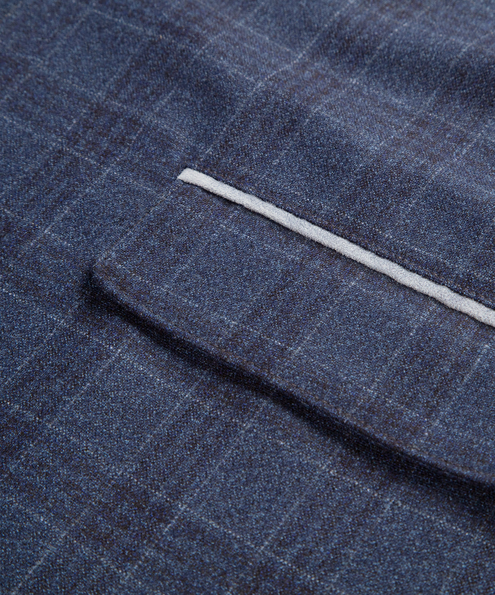 Veste alexander en laine bleu nuit 