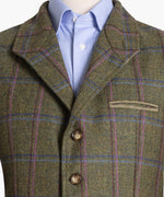 Veste alphonse en tweed à carreau rose