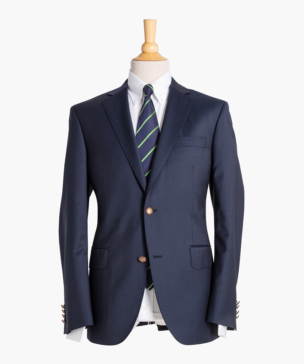 Blazer droit 2 boutons marine