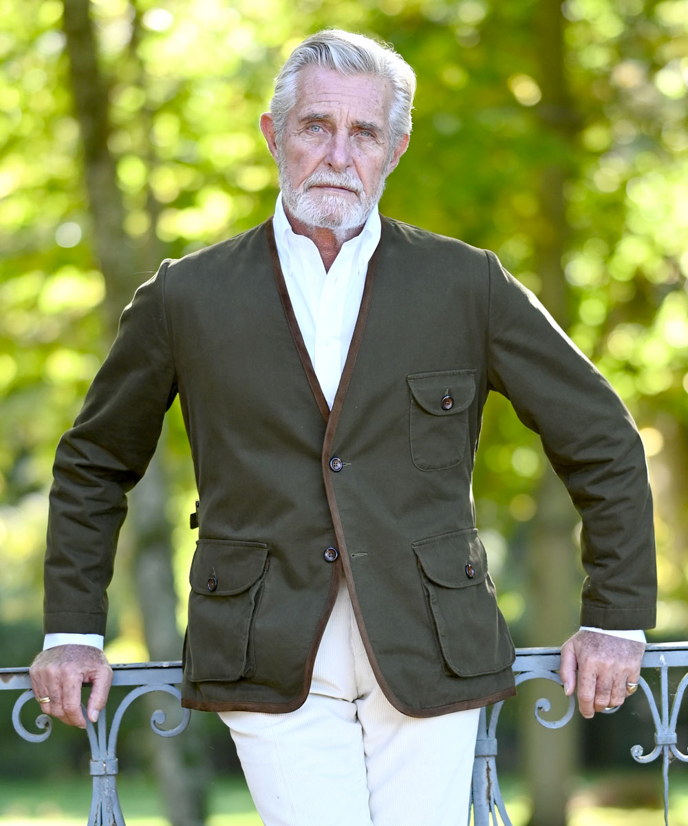 Veste décontractée sans col