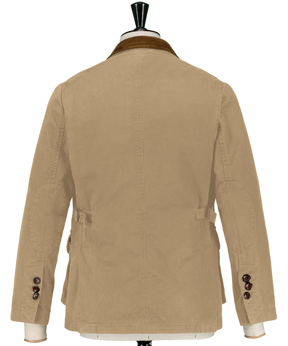 Veste outdoor avec un col téba à revers en velours