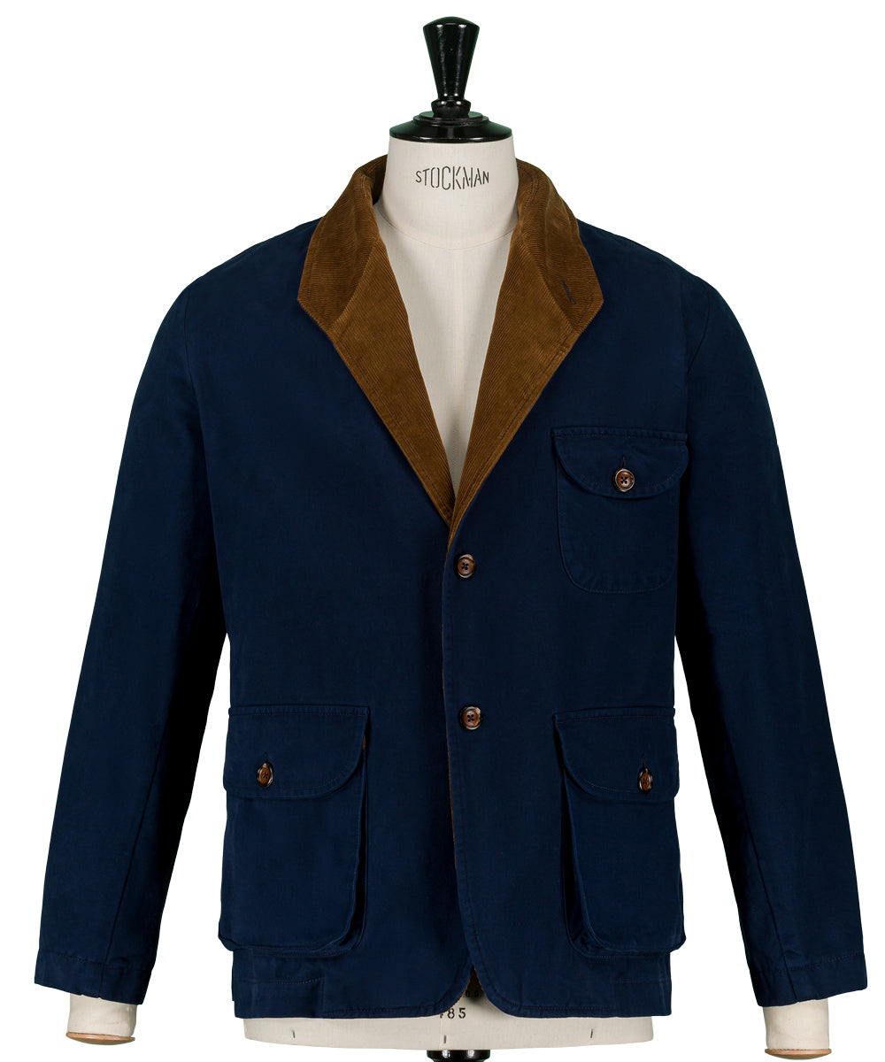 Veste outdoor avec un col téba à revers en velours